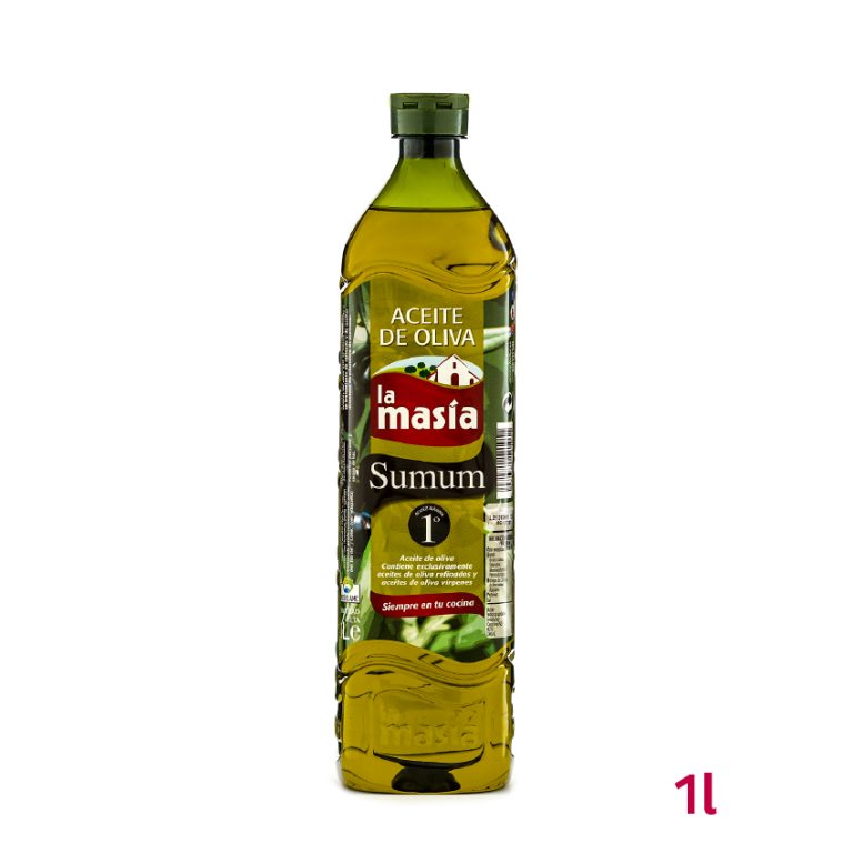 Botella de aceite de oliva Sumum 1 litro Botella de aceite de oliva Sumum 1 litro