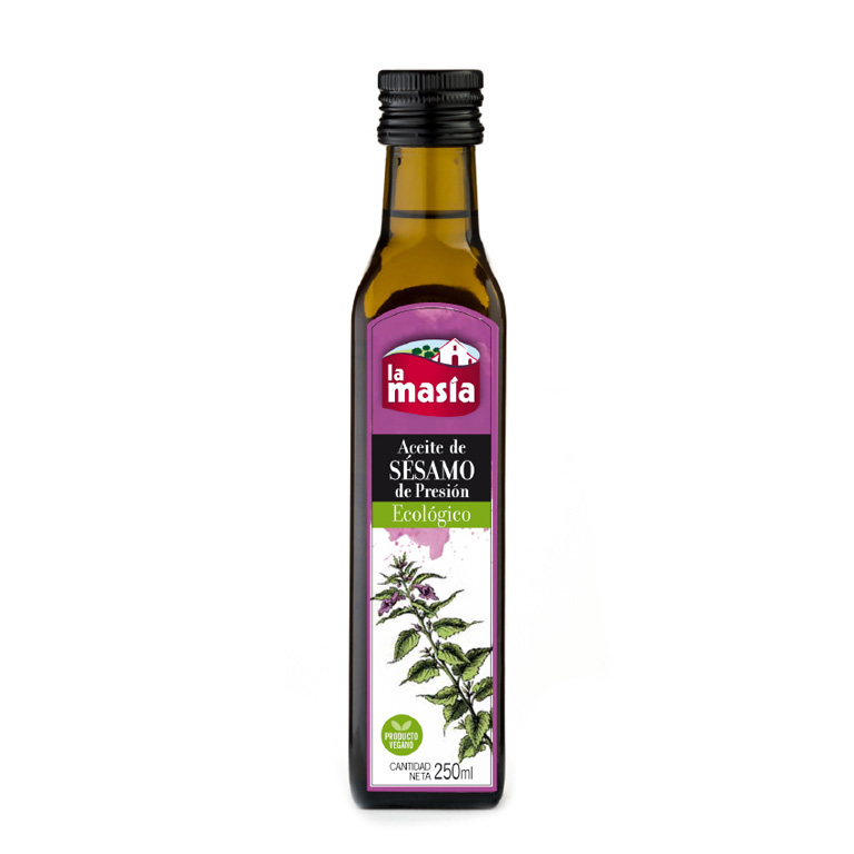 Botella de aceite de sésamo 250 ml