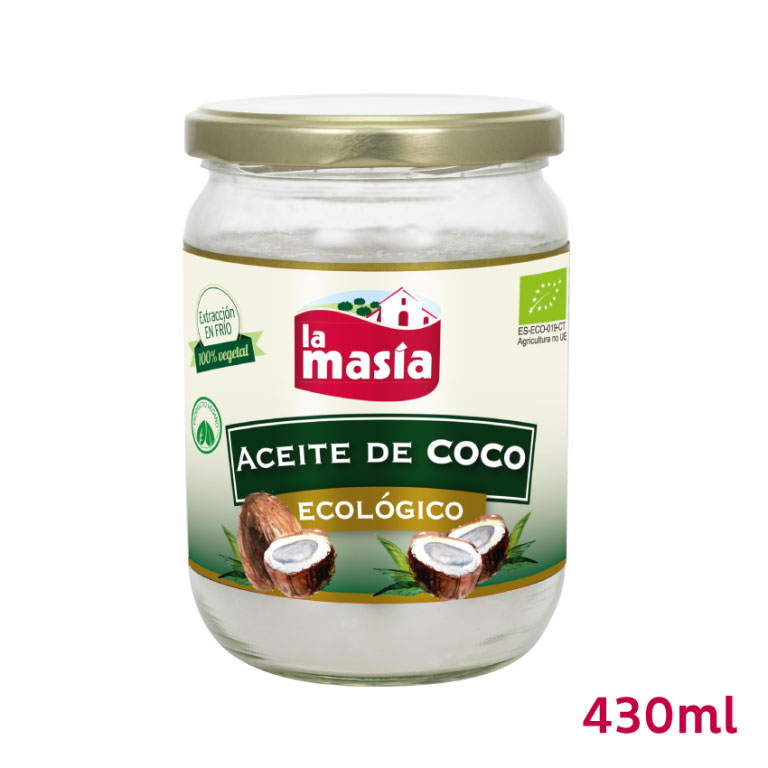 Tarro de aceite de coco ecológico 430 ml