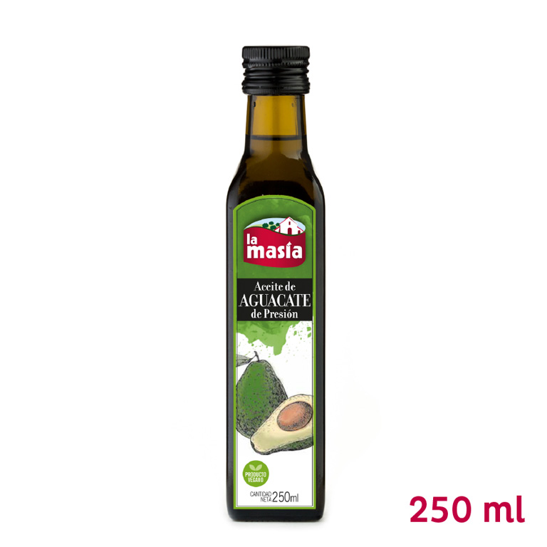 Botella de aceite de aguacate 250 ml