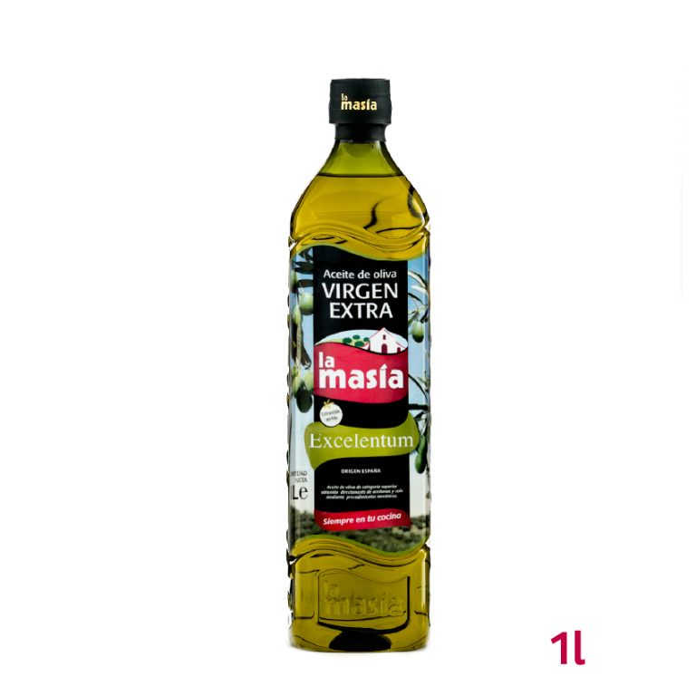Botella de aceite de oliva virgen extra Excelentum 1 litro