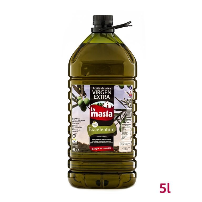 Botella de aceite de oliva virgen extra Excelentum 5 litros