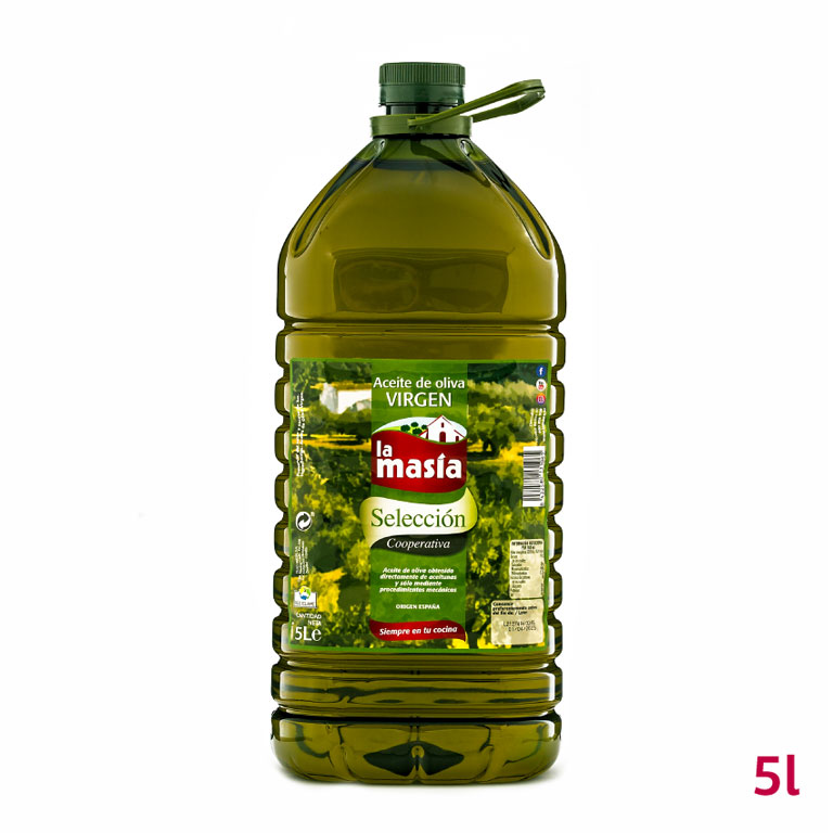 Botella de aceite de oliva virgen Selección 5 litros