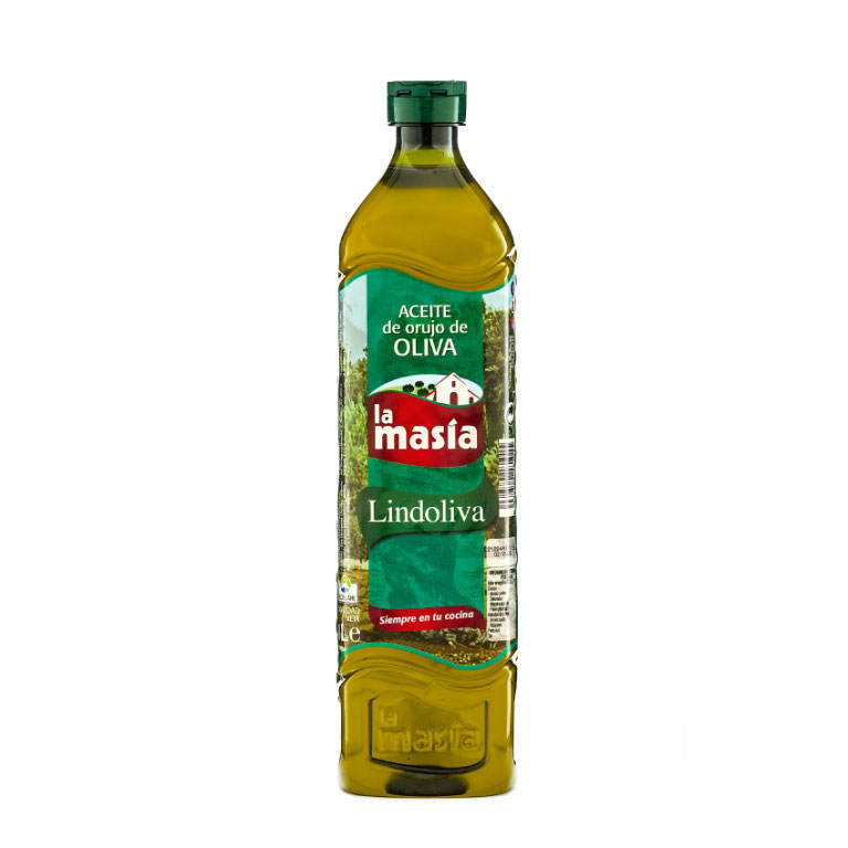 Botella de aceite de orujo de oliva Lindoliva