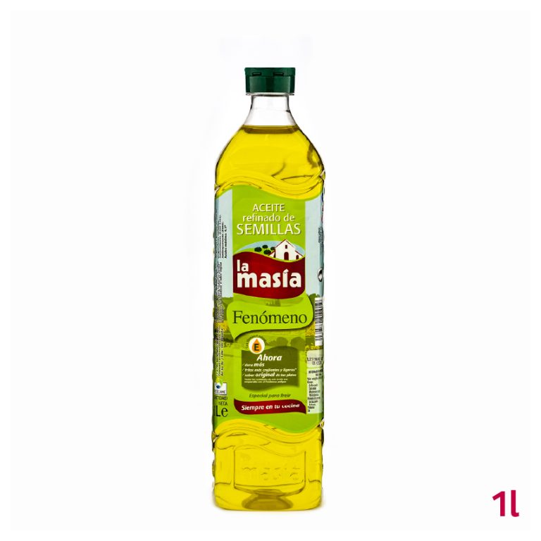 Botella de aceite refinado de semillas Fenómeno 1 litro