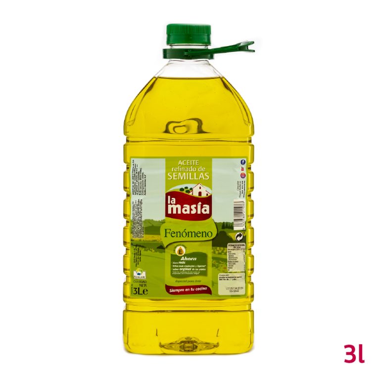 Botella de aceite refinado de semillas Fenómeno 3 litros