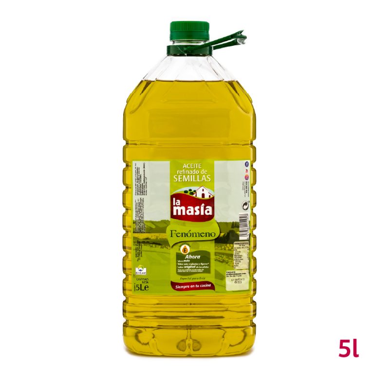 Botella de aceite refinado de semillas Fenómeno 5 litros