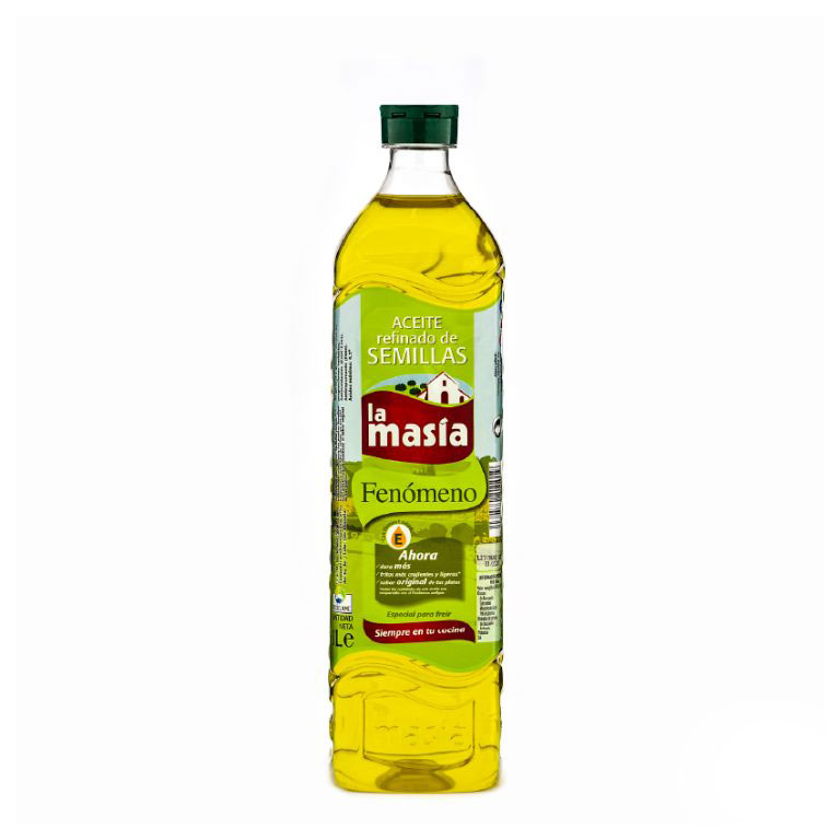 Botella de aceite refinado de semilla Fenómeno